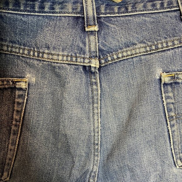 Carhartt Men High Rise Relaxed Loose Fit Destroyed Thrashed Denim Jean 42x32 - Picture 12 of 16